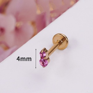 Piercing per Trago in Titanio G23, Anello Monore a Pressione, Labret, Piercing per Labbra, Cartilagine, Gioielli per il Corpo per Donne e Uomini - Product Image 2