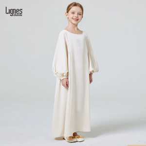 Ropa Islámica para Niñas, Abaya para Niñas, Hiyab Infantil, Vestido Abaya Musulmán para Madre e Hija, Caftanes para Niños, Túnica de Ramadán - Product Image 1