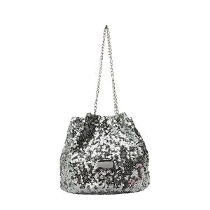 2025 Summer New Fashionable Women's <b>Sequin</b> Shoulder <b>Bag</b> PU Leather Polyester Personalized Chain Waterproof Feature Popular - Product Image 4