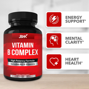 <span class=keywords><strong>Super</strong></span> B <span class=keywords><strong>Complex</strong></span> Vitamins Todas las vitaminas B, incluido el ácido fólico, apoyan el metabolismo energético saludable 90 cápsulas vegetarianas - Product Image 2