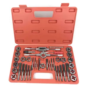 Die Set M3-M12 Screw Thread Metric Plugs Taps and Wrench 40pcs Metric Tap Die tool kit set