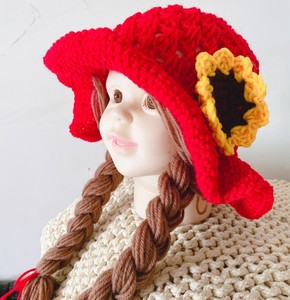 Nuevo Gorro de Punto con Trenza de Cereza para Bebé, Gorro Tejido a Mano con Protección para las Orejas, para Recién Nacidos - Product Image 5