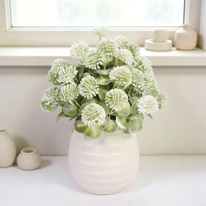 <span class=keywords><strong>Planta</strong></span> de Trébol Artificial Morado, Trébol en Maceta de Cerámica de Aspecto Realista, Flores Artificiales para Decoración de Dormitorio y Sala de Estar - Product Image 4