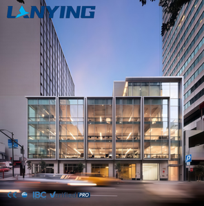 Сборное здание из стальных конструкций современного дизайна для модульных офисов выставочных залов или мастерских с прочной стеклянной стеной - Product Image 4