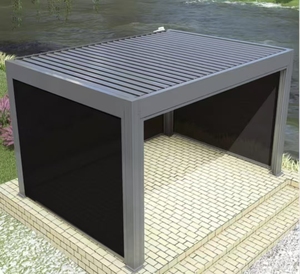 Pérgola Motorizada con Techo de Láminas Ajustables y Diseño Impermeable para Uso en Exteriores, Pérgola Eléctrica, Gazebo - Product Image 6