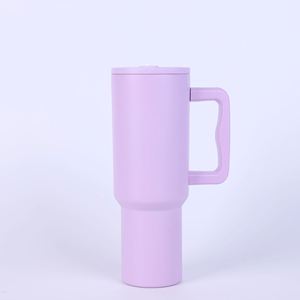 Mug de voyage H4.0 avec poignée, 40oz, double paroi isolée, couvercle, paille, antidérapant, personnalisable ODM - Product Image 5