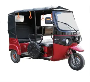 Passageiros adultos com assento de passageiros, 6 adultos, bajaj estilo tuk tuk, roda 1800w, triciclo de táxi elétrico com teto