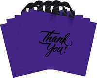 CTCX CustomThank You Rose/Violet Panton Plastique Shopping Vêtement Emballage Sacs Die Cut Shopping Poignée Sac De Transport