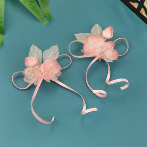 2026 Spring New Original Antique Style Handmade Silk Flower Pink Hanfu Headdress, Sweet Makeup Styling Hair Accessory - Product Image 5