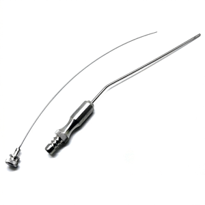Tubos de Succión Frazier de Acero Inoxidable, Instrumentos Médicos ORL para Diagnóstico y Neurocirugía, Cánula Ventilada, Juego de Instrumentos Angulados - Product Image 1