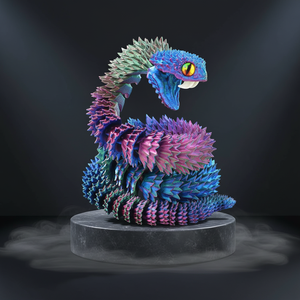 Juguete Sensorial de Serpiente de Plástico con Forma de Animal Salvaje Congelado, de Alta Elasticidad, para Estirar, Torcer y Apretar, Juguete Antiestrés para Niños - Product Image 1