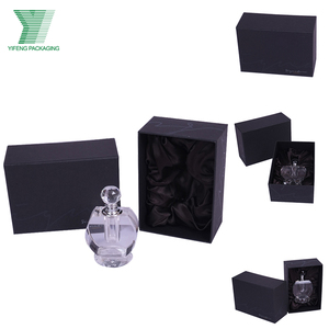Elegante Scatola Cosmetica di Lusso Nera, Confezione per Bottiglia di Colonia da <span class=keywords><strong>Uomo</strong></span> 30ml/50ml/100ml, Scatola <span class=keywords><strong>Regalo</strong></span> per Profumo con Inserto in Seta - Product Image 5