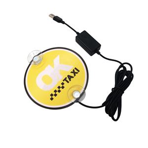 Stiker Mobil EL Kustom untuk Tanda Taksi, dengan 2 Cangkir Hisap Dapat Dilepas untuk Tanda Pengemudi Rideshare dengan Inverter Tanpa Bising - Product Image 2