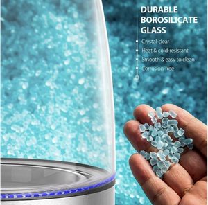 Ấm đun nước điện thủy tinh 2L, nắp và đáy bằng thép không gỉ không chứa BPA, đun nước nóng nhanh, tự động tắt nguồn - Product Image 6