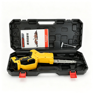 Tronçonneuse sans fil sans balais de 8 pouces, batterie au lithium 21V, <span class=keywords><strong>scie</strong></span> à chaîne électrique pour la coupe du bois, l'élagage des jardins - Product Image 4