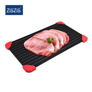 Plateau de <span class=keywords><strong>dégivrage</strong></span> <span class=keywords><strong>rapide</strong></span> plaque de décongélation <span class=keywords><strong>dégivrage</strong></span> pour aliments congelés aluminium noir Opp sac Ningbo maison cuisine viande et volaille outils T/T - Product Image 2