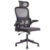 Chaise de bureau ergonomique en maille à hauteur réglable, chaise de jeu économique et confortable avec support lombaire pour usage domestique et étudiants