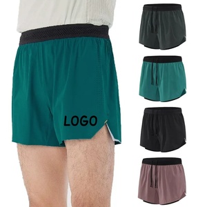 OEM Manufacturer Seamless Fit Marathon Sport <b>Trunks</b> With Pockets 3/4 Length Summer Quick Dry <b>Men's</b> Running Shorts - Product Image 1