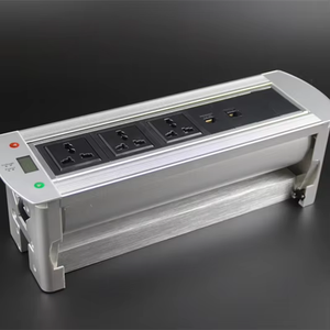 Modular thông minh chuyển đổi ổ cắm Nhôm + Nhựa Giao diện mạng Hidden đa phương tiện điện lật ổ cắm máy tính để bàn - Product Image 4
