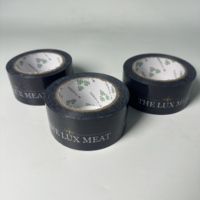 Rouleau de ruban d'emballage d'impression de luxe avec logo personnalisé ruban de papier adhésif transparent ruban de boîte cadeau vente directe d'usine à bas quantité minimale de commande