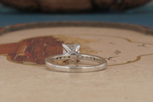 Bague de luxe en or 14 carats avec diamant de laboratoire pour femme, coupe brillante, diamant synthétique, bague de fiançailles, bijoux fins, mariage - Product Image 6