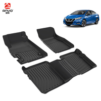 Tapis de voiture tout temps personnalisés tapis de pied auto 3D TPE revêtement de cargaison automatique pour Nissan Versa Frontier revêtements de sol de voiture