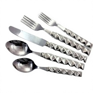 Unique Handle with 5 Pcs Stainless Steel with High Quality Polished Factory Wholesale Flatware Set Hot Sale - Product Image 1