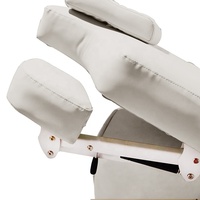Lit de Traitement de Beauté Électrique Chauffant pour Spa et Salon, Meuble en Bois à 2 Moteurs, Table de Massage Médicale Électrique