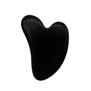 Prodotto più venduto naturale pietra nera Bian a forma di cuore Gua Sha strumento di massaggio viso massaggiatore Guasha <span class=keywords><strong>per</strong></span> Spa <span class=keywords><strong>meditazione</strong></span> rilassante - Product Image 1