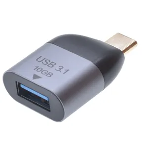 Type-C to USB Converter Adapter 10Gbps USB 3.1 4K HD Video Fast Transmission Connector Plug For Laptop Computer Mobile Phone