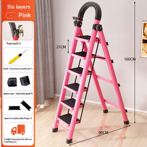 Escalera Multiusos de Alta Resistencia de 6 Peldaños, Escalera Plegable Tipo <span class=keywords><strong>Cherry</strong></span> Picker - Product Image 5