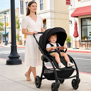 Poussette Bébé Pliable Légère Bidirectionnelle avec Roues en PU, Double Frein, Charge 15kg, Système de Chariot en Alliage d'Aluminium, Vente en Gros - Product Image 1