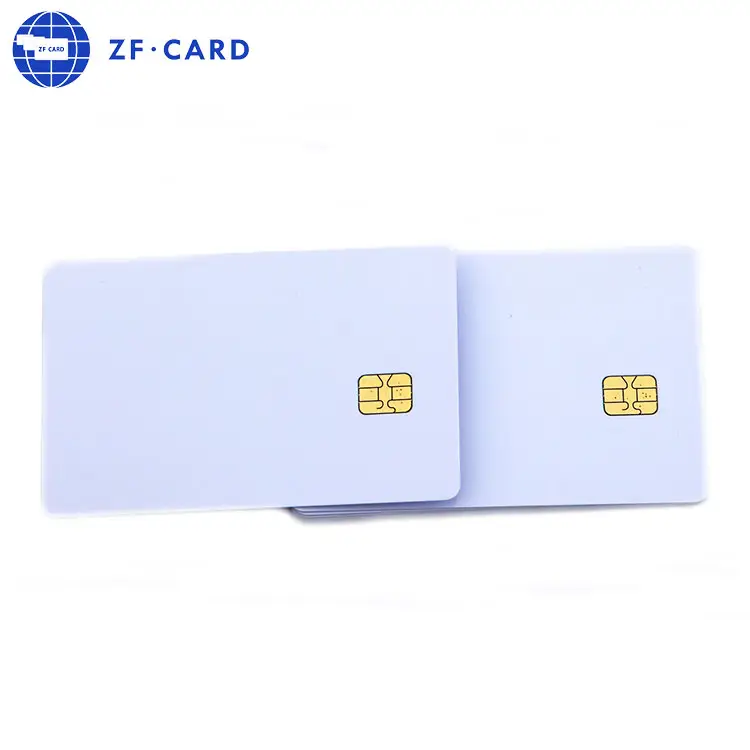 White PVC SLE4442 SLE4428 chip card blank smart access control card with free samples