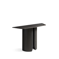 Table de console en marbre naturel de design moderne et luxueux pour salon, entrée, couloir, décoration intérieure de maison et d'hôtel