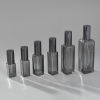 Flacon pulvérisateur en verre noir rechargeable haut de gamme avec logo personnalisé, 3 ml, 5 ml, 6 ml, 10 ml, 20 ml, 30 ml, petit atomiseur de luxe, flacon de parfum