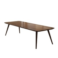 Ensemble de table de bureau en bois massif nordique pour 6 à 8 personnes, table de conférence, de réception et de négociation avec chaises pour le salon