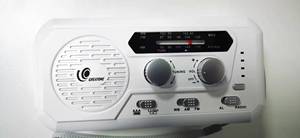 Năng lượng mặt trời Powered <span class=keywords><strong>Hand</strong></span> <span class=keywords><strong>Crank</strong></span> <span class=keywords><strong>Dynamo</strong></span> AM/FM Đèn pin đài phát thanh với bộ sạc điện thoại - Product Image 2