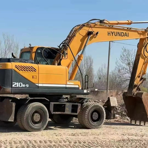 Excavadora Hidráulica de Ruedas Hyundai 210W-9 de 20 Toneladas Usada, con Motor Cummins, Precio de Fábrica, en Oferta - Product Image 1