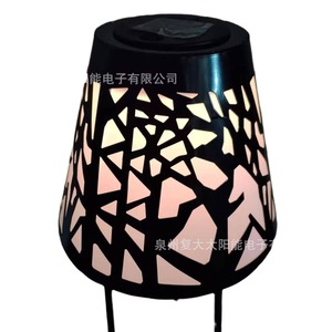 Lámpara solar de jardín LED para exteriores, resistente al agua, con estante para balcón y chalet. - Product Image 5