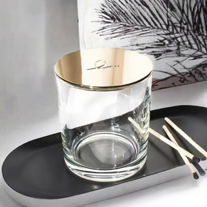 Venta al por Mayor de Frascos de Vidrio Cilíndricos Vacíos de Lujo de 9 oz para Velas, con Tapa Metálica y Caja, para Navidad y Pascua - Product Image 3