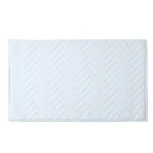 Luxury jacquard thickened Cotton bath mat Absorbent floor towel for hotel,SPA soft non slip bathroom Mat and Carpet