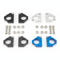 Collier de Guidon en Alliage d'Aluminium Usiné CNC Haute Précision, Rehausseur Anodisé sur Mesure pour Motos et Véhicules Tout-Terrain