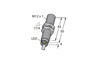 NPN NO 감지 거리 Bi4U-M12-AN6X 근접 스위치 센서 4mm - Product Image 2