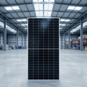 แผงโซลาร์เซลล์แบบสองหน้าสีดำ 580W 575W 550W ประสิทธิภาพ 23.2% สำหรับใช้ในบ้าน ราคาจากคลังสินค้าในสหรัฐอเมริกา พร้อมบริการติดตั้งที่บ้าน - Product Image 1