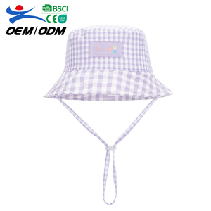 New Arrival Custom <b>Purple</b> Performance Children's Bucket <b>Hat</b> Comfortable Summer Sun Protection Outdoor Fishing Sports Beach 100% - Product Image 1