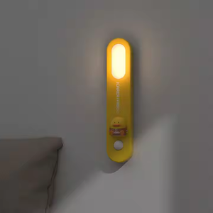 Luz de noche <span class=keywords><strong>LED</strong></span> recargable de pato amarillo, luces de pasillo de cabecera montadas en la pared, Material ABS, potencia de enchufe de emisión blanca cálida - Product Image 5