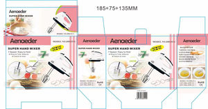 EU UK USA Mixeur multifonctionnel 7 vitesses Contrôle de vitesse <span class=keywords><strong>Fouet</strong></span> <span class=keywords><strong>manuel</strong></span> <span class=keywords><strong>Double</strong></span> bâton Cuisson Mélange Biscuits Mixeur électrique - Product Image 5