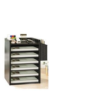 Office Organizer Wooden <b>Storage</b> Rack 7 Layers Desktop <b>File</b> Organizer Multipurpose Rectangle Standing Type - Product Image 2