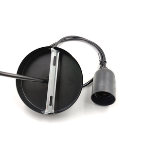 Portalámparas de 10 CM E 27 Portalámparas de cuerpo de luz <span class=keywords><strong>Enchufe</strong></span> de cable Portalámparas de luz LED - Product Image 2