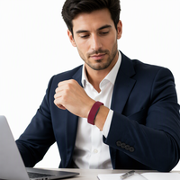 Tali Jam Tangan Pintar Silikon Magnetik untuk Garmin CIRQA, Tali Pengganti Warna Kustom dengan Gesper Kupu-kupu, Tali Jam Tangan Unisex